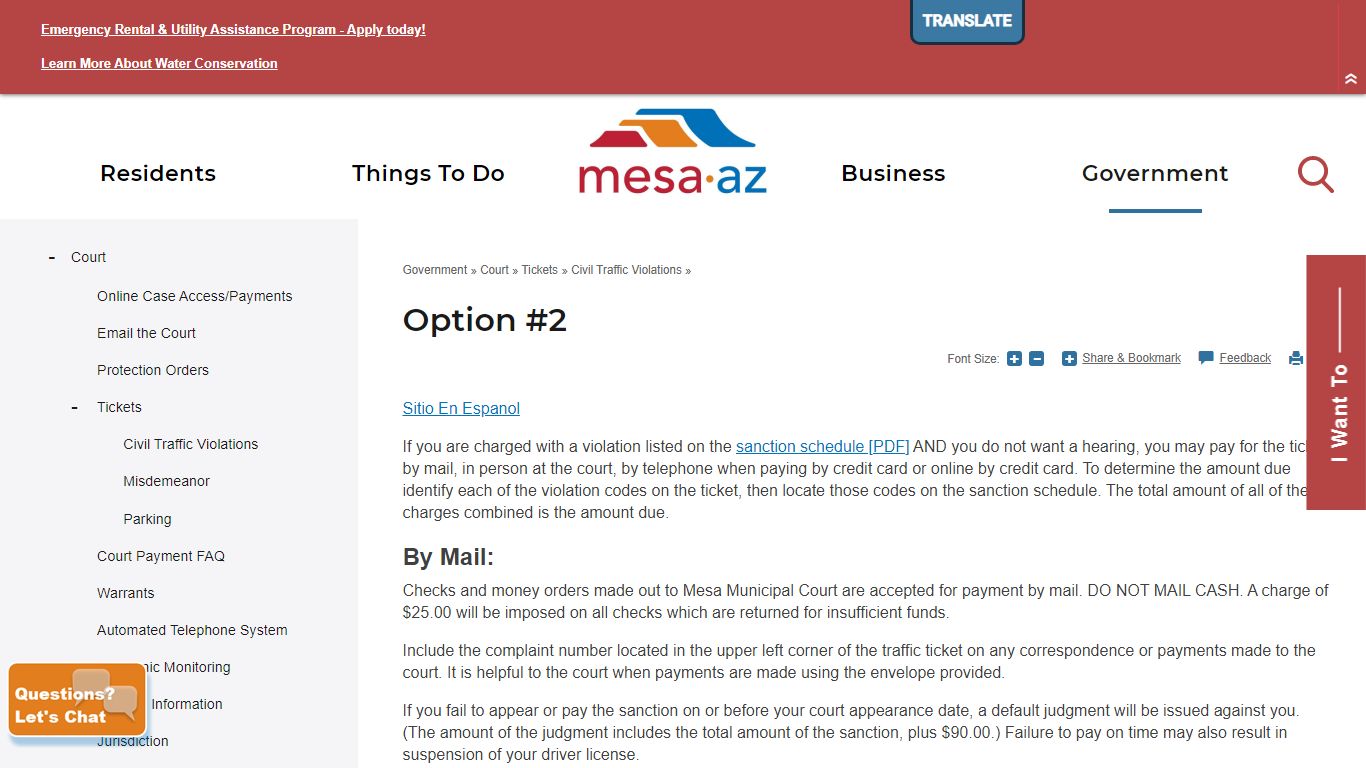 Option #2 | City of Mesa - Mesa, Arizona